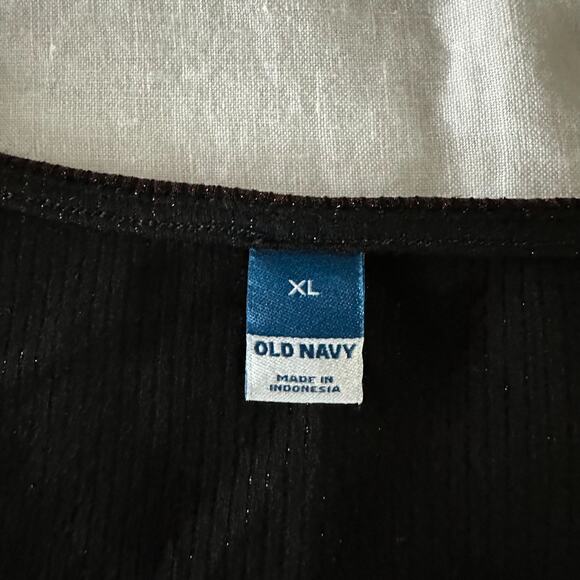 Old Navy Brown Shimmer Long Sleeve Top - Picture 3 of 6